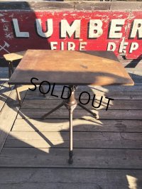 1900s Antique Cast Iron Drafting Table A. Hoffman Co. Rochester, NY (M549)