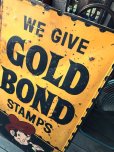 画像19: 【店舗引き取り限定】 Vintage GOLD BOND STAMPS Advertising Large Metal Store Display Sign SET (M547)