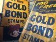 画像24: 【店舗引き取り限定】 Vintage GOLD BOND STAMPS Advertising Large Metal Store Display Sign SET (M547)