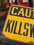 画像4: Vintage CAUTION KILLSWITCH Original Porcelain Sign (M548)