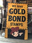 画像13: 【店舗引き取り限定】 Vintage GOLD BOND STAMPS Advertising Large Metal Store Display Sign SET (M547)