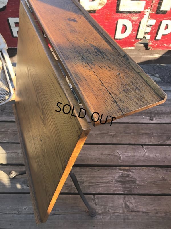 画像7: 1900s Antique Cast Iron Drafting Table (M550)