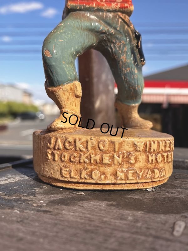 画像7: 50s Advertising Hotel Elko Nevada Slot Machine Cowboy figurine (M555)