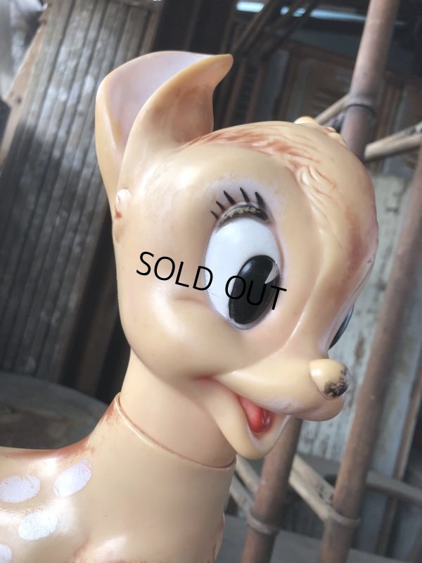 画像7: 60s Vintage Disney Ledra Plastic Bambi Vinyl Rubber Toy Doll (B557) 