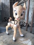 60s Vintage Disney Ledra Plastic Bambi Vinyl Rubber Toy Doll (B557) 