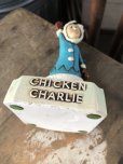 画像6: 50s Vintage Advertising Chicken Charlie Figure Statue Ashtray (M579)