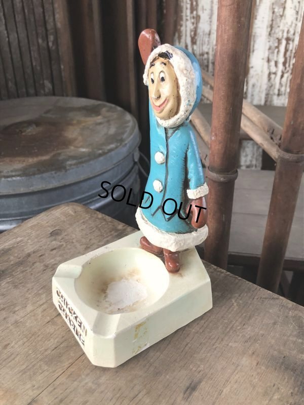 画像3: 50s Vintage Advertising Chicken Charlie Figure Statue Ashtray (M579)