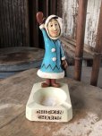 画像1: 50s Vintage Advertising Chicken Charlie Figure Statue Ashtray (M579) (1)