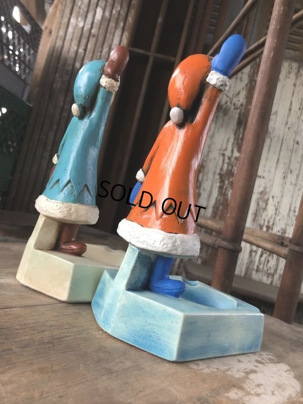 画像16: 50s Vintage Advertising Chicken Charlie Figure Statue Ashtray (M579)