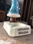 画像10: 50s Vintage Advertising Chicken Charlie Figure Statue Ashtray (M579)