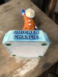 画像11: 50s Vintage Advertising Chicken Charlie Figure Statue Ashtray (M580)