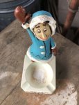 画像7: 50s Vintage Advertising Chicken Charlie Figure Statue Ashtray (M579)