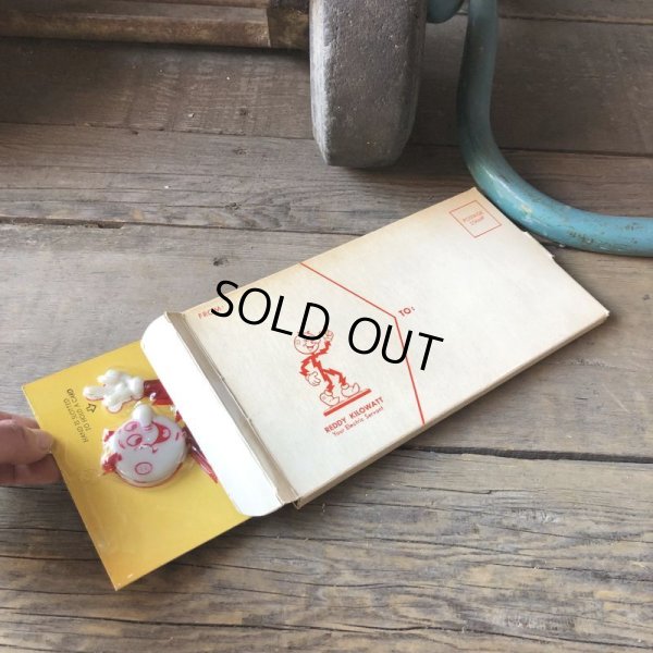画像11: 60s〜 Vintage REDDY KILOWATT Standing Business Card Holder Figure N.O.S (M583)