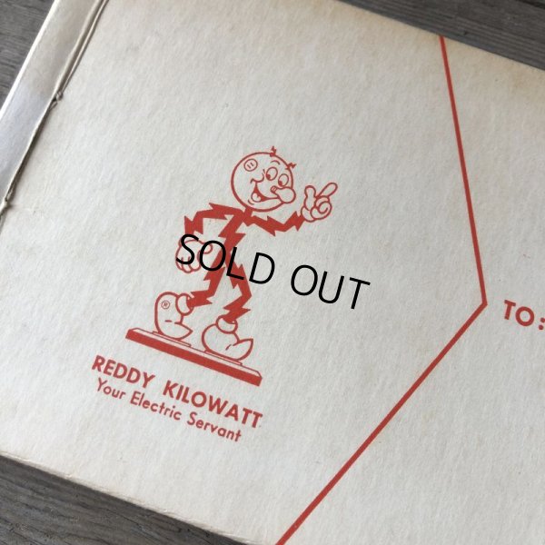 画像2: 60s〜 Vintage REDDY KILOWATT Standing Business Card Holder Figure N.O.S (M583)