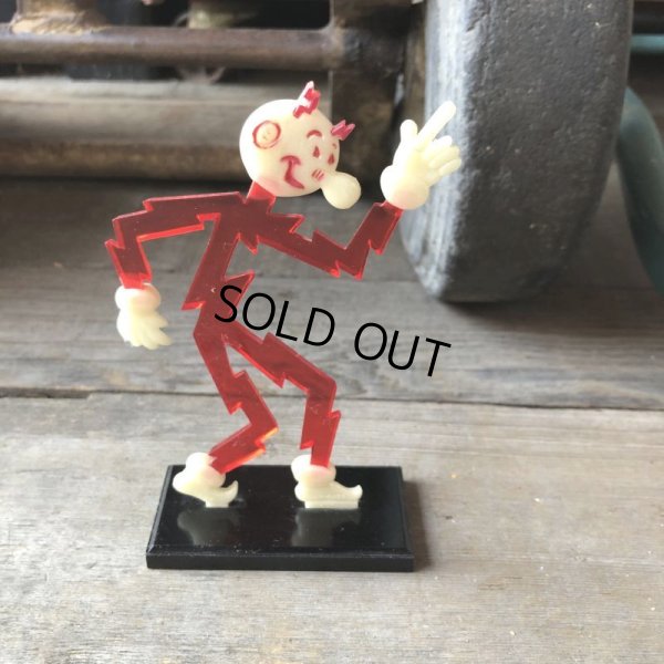 画像1: 〜50s Vintage REDDY KILOWATT Standing Business Card Holder Figure (M587)