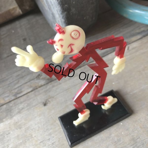 画像2: 〜50s Vintage REDDY KILOWATT Standing Business Card Holder Figure (M589)