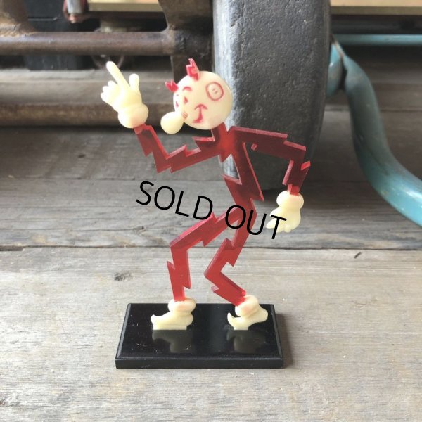 画像1: 〜50s Vintage REDDY KILOWATT Standing Business Card Holder Figure (M589)