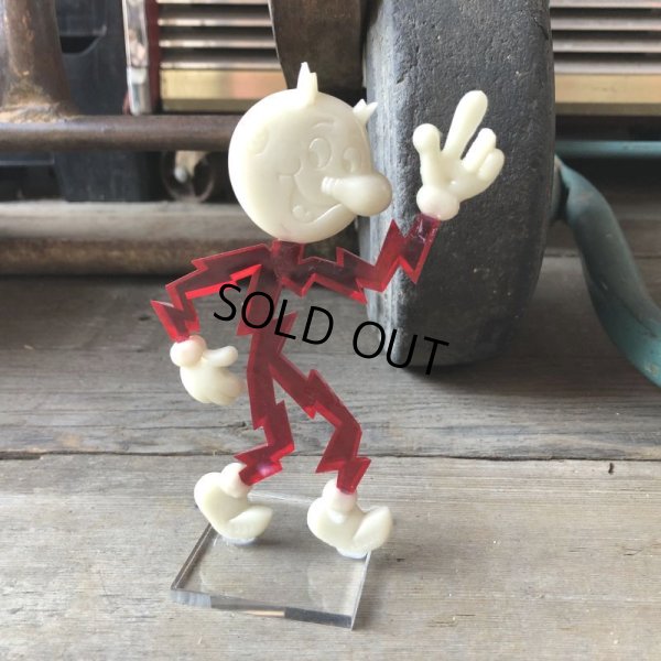 画像9: 60s〜 Vintage REDDY KILOWATT Standing Business Card Holder Figure As is... (M590)