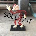 〜50s Vintage REDDY KILOWATT Standing Business Card Holder Figure (M588)