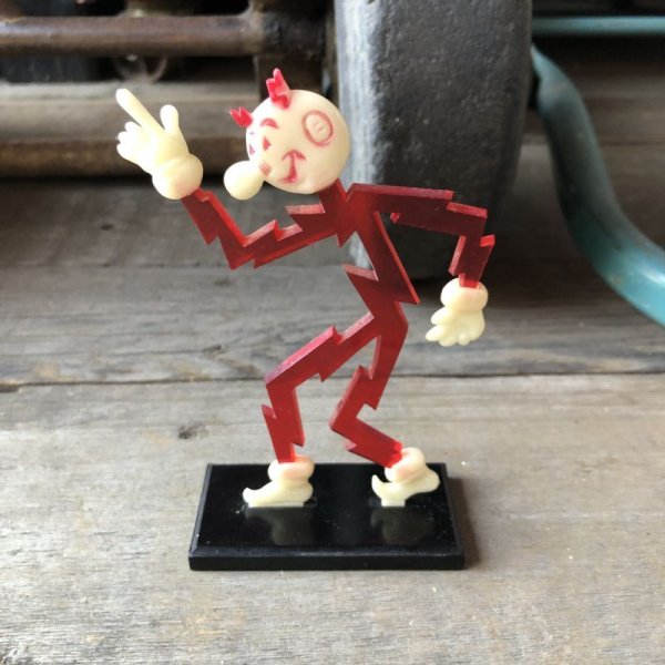 画像1: 〜50s Vintage REDDY KILOWATT Standing Business Card Holder Figure (M588)