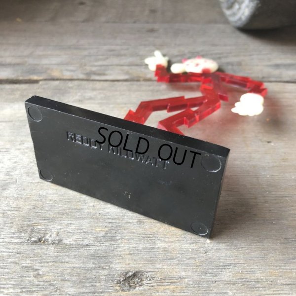 画像4: 〜50s Vintage REDDY KILOWATT Standing Business Card Holder Figure (M587)