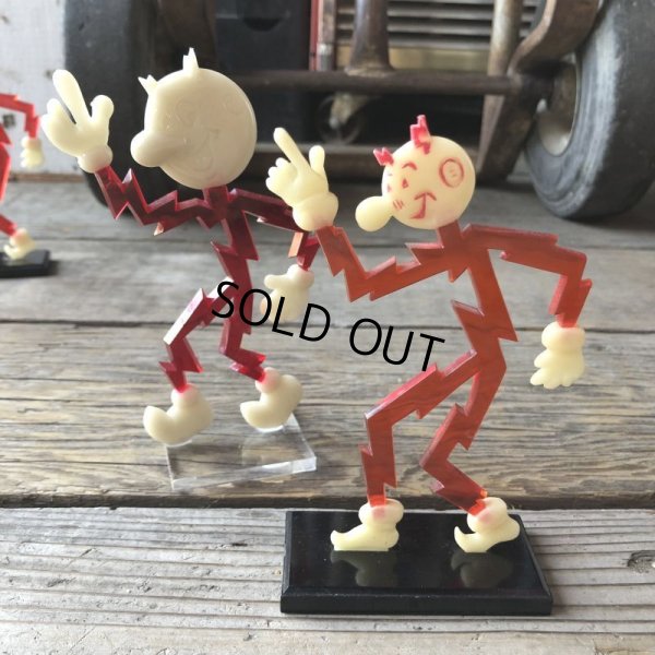 画像13: 60s〜 Vintage REDDY KILOWATT Standing Business Card Holder Figure As is... (M590)