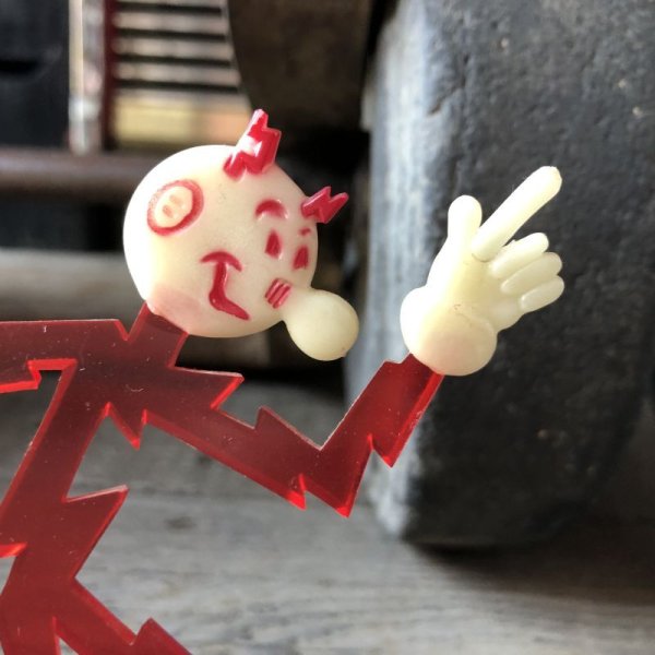 画像8: 〜50s Vintage REDDY KILOWATT Standing Business Card Holder Figure (M588)