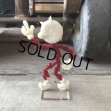 60s〜 Vintage REDDY KILOWATT Standing Business Card Holder Figure As is... (M590)