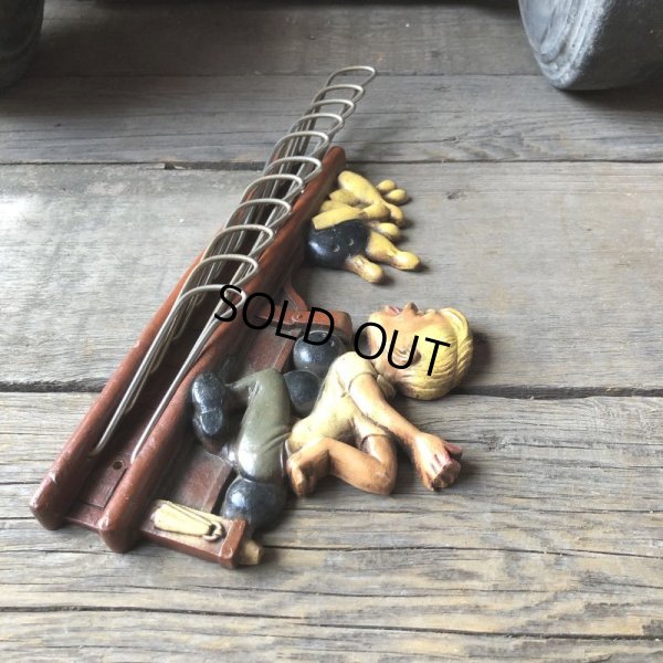 画像10: 50s Vintage Bowling Tie Belt Holder Wall Rack (M591)