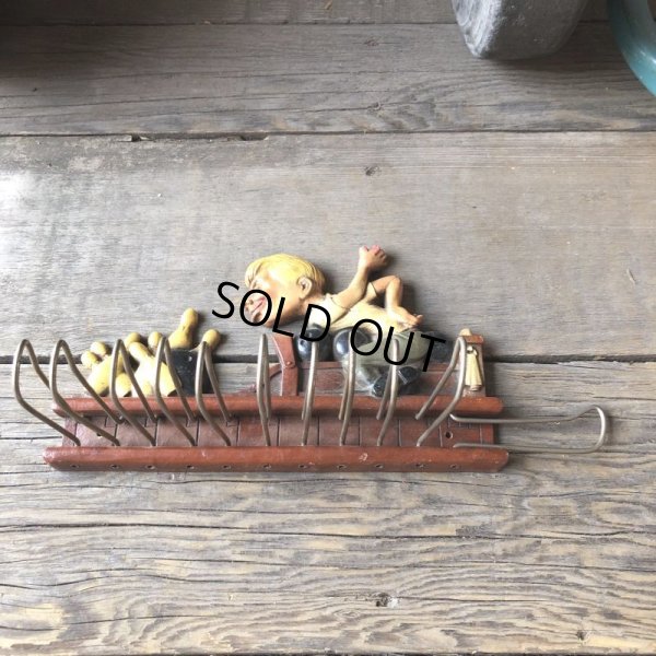 画像6: 50s Vintage Bowling Tie Belt Holder Wall Rack (M591)