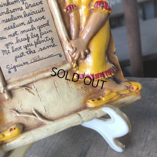 画像5: To My Chief... Vintage Mad Indian Motif Wall Decor Plaque (M592)