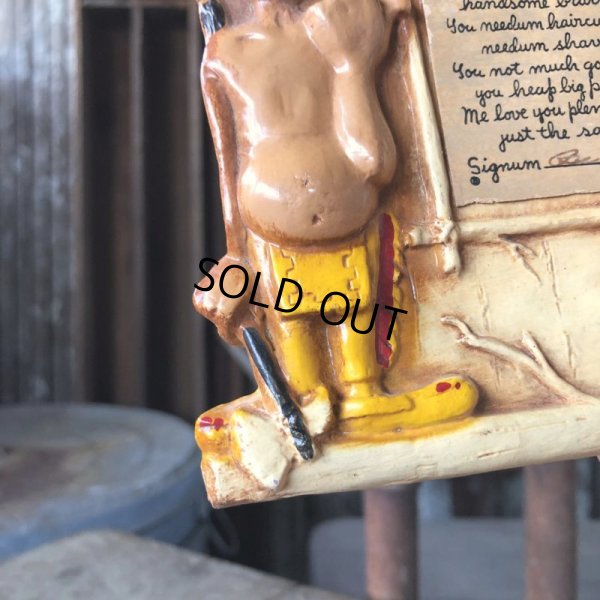 画像3: To My Chief... Vintage Mad Indian Motif Wall Decor Plaque (M592)