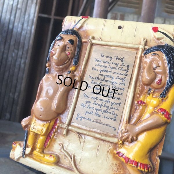 画像6: To My Chief... Vintage Mad Indian Motif Wall Decor Plaque (M592)