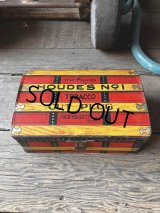 Antique Advertising HOUDE'S Co. NO.1 Cut Plug Tobacco Trunk Tin Box (M601)