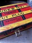 画像7: Antique Advertising HOUDE'S Co. NO.1 Cut Plug Tobacco Trunk Tin Box (M601)