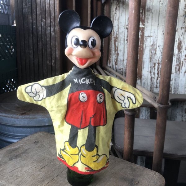 画像1: Vintage Gund Hand Puppet Doll Disney Mickey Mouse (M602)