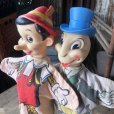 画像7: Vintage Gund Hand Puppet Doll Disney Pinocchio &  Jiminy Cricket SET (M605)