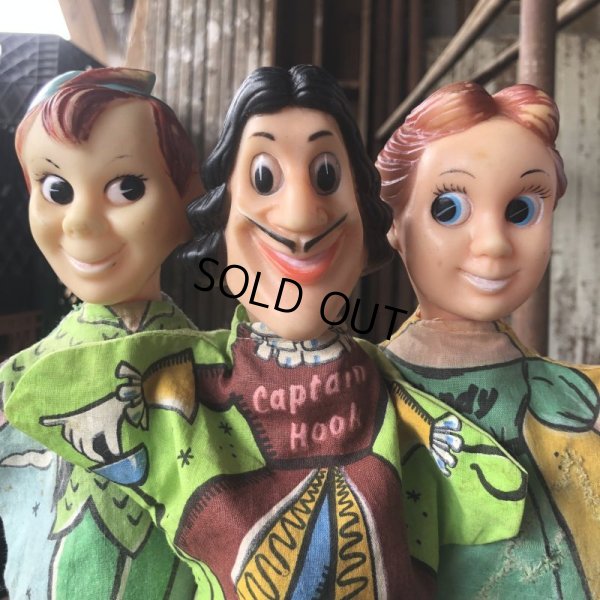 画像6: Vintage Gund Hand Puppet Doll Disney Peter Pan , Wendy , Captain Hook SET (M603)