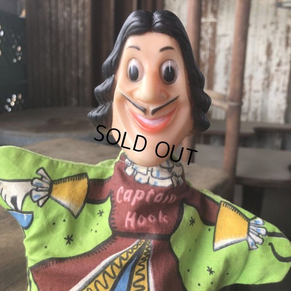 画像13: Vintage Gund Hand Puppet Doll Disney Peter Pan , Wendy , Captain Hook SET (M603)
