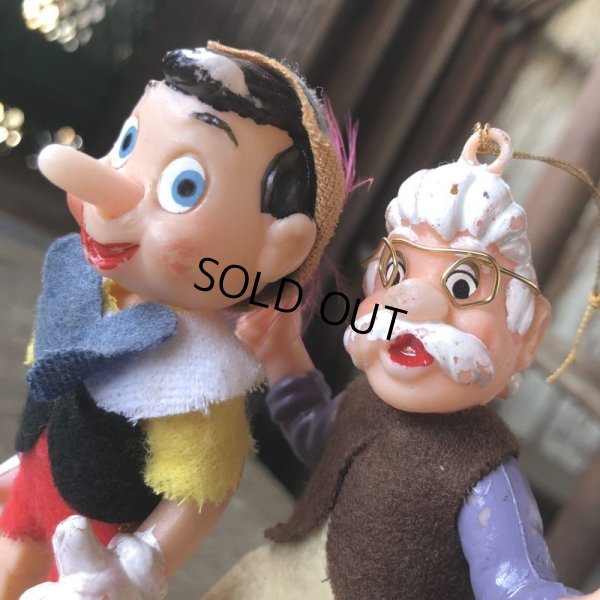 画像6: Vintage Disney Pinocchio & Geppetto Ornament SET (M616) 
