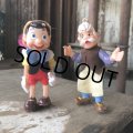 Vintage Disney Pinocchio & Geppetto Ornament SET (M616) 