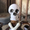 画像20: 50s Vintage SKULL " LAY OFF " Poison Decanter Bottle w/Shot Glass (B618)