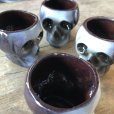 画像20: 50s Vintage SKULL " LAY OFF " Poison Decanter Bottle w/Shot Glass (B619)