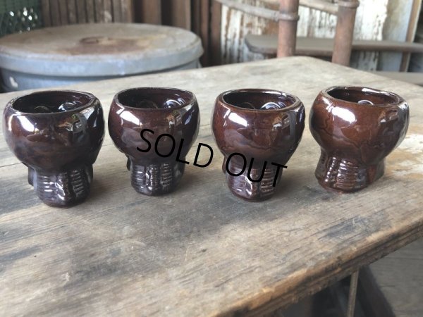 画像14: 50s Vintage SKULL " LAY OFF " Poison Decanter Bottle w/Shot Glass (B619)