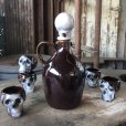 画像3: 50s Vintage SKULL " LAY OFF " Poison Decanter Bottle w/Shot Glass (B618)