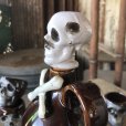 画像21: 50s Vintage SKULL " LAY OFF " Poison Decanter Bottle w/Shot Glass (B618)