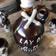 画像7: 50s Vintage SKULL " LAY OFF " Poison Decanter Bottle w/Shot Glass (B618)