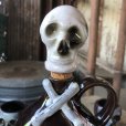 画像8: 50s Vintage SKULL " LAY OFF " Poison Decanter Bottle w/Shot Glass (B619)