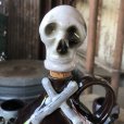 画像8: 50s Vintage SKULL " LAY OFF " Poison Decanter Bottle w/Shot Glass (B619)