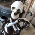 画像3: 50s Vintage SKULL " LAY OFF " Poison Decanter Bottle w/Shot Glass (B619)